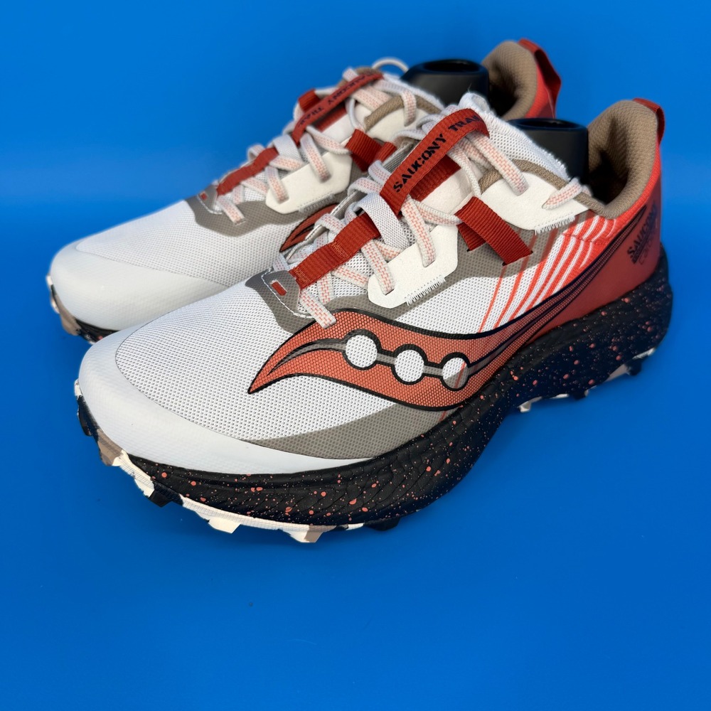 Saucony Endorphin Edge Womens Trail Running Shoes White Red S10773-86 Size 9.5